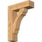 Ekena Millwork Olympic Block Smooth Bracket w/ Offset Brace, Western Red Cedar, 7 1/2"W x 26"D x 34"H BKT0806X26X34OLY05SWR - alternate 1